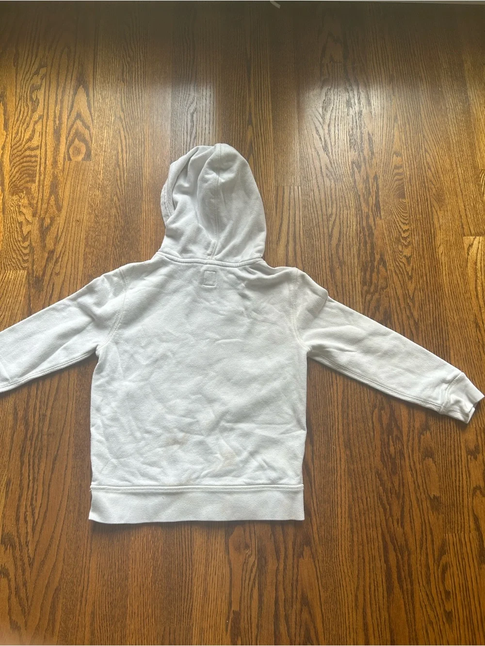 GAP White Kids Hoodie with Large Gray Logo